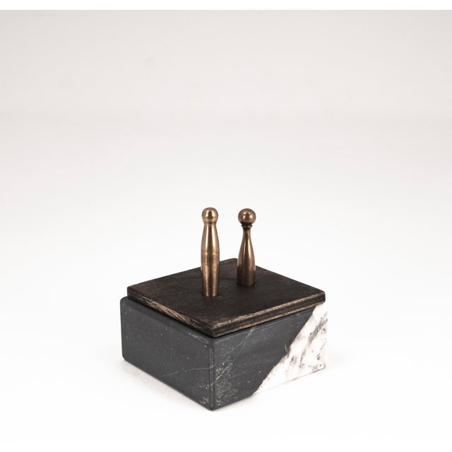 Black Mensch Ärgere Dich Nicht Game Pieces in Brass, 1960s, Set of 4 For Sale - Image 8 of 15
