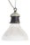 Antique Reclaimed Glass Pendant Light from Holophane, 1950s For Sale