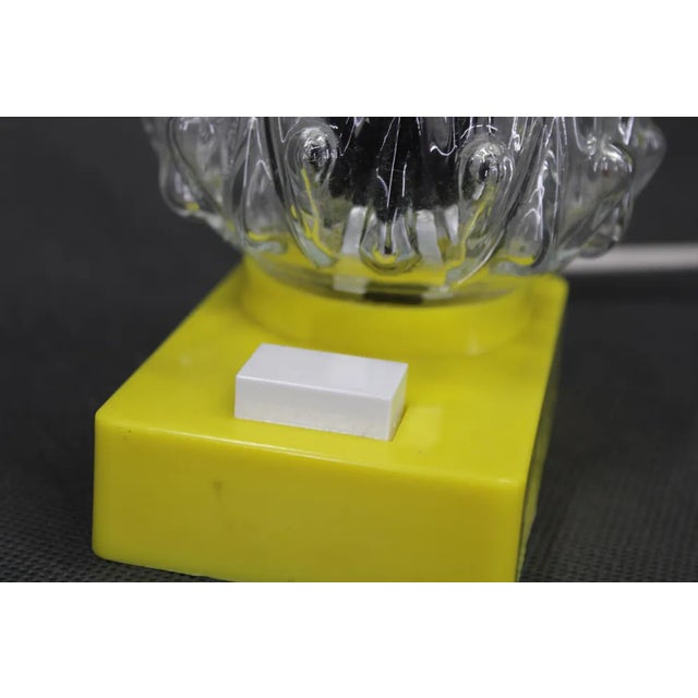 Gold Vintage Plastic Table Lamp, Germany, 1970s For Sale - Image 8 of 10