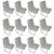 Mid-Century Modern Thin Series dining chairs designed by Milo Baughman. Newly reupholstered in white leather with chrome...