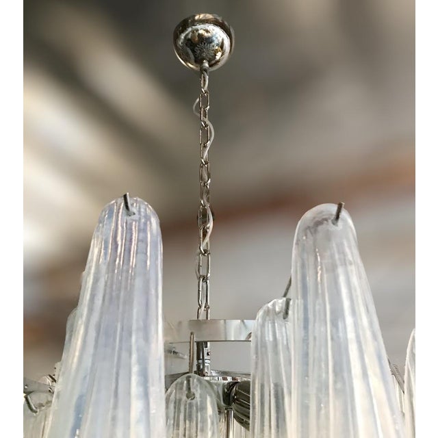 21st Century Opaline Murano Selle Chandelier by Fabio LTD For Sale - Image 6 of 6