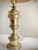 Mid 20th Century Substantially Large 32” Vintage Pair of Stiffel Solid Brass Hollywood Regency Urn Table Lamps With 10” Linen Shades For Sale - Image 5 of 12