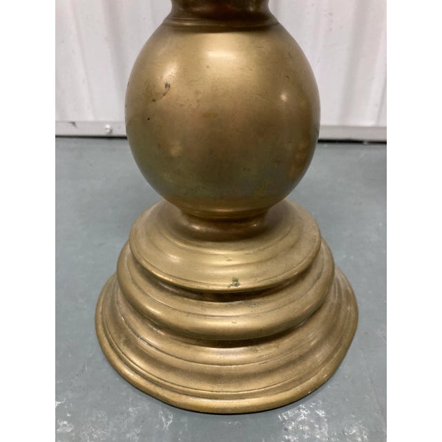 18th Century Antique Brass Pricket Sticks - a Pair For Sale - Image 5 of 9