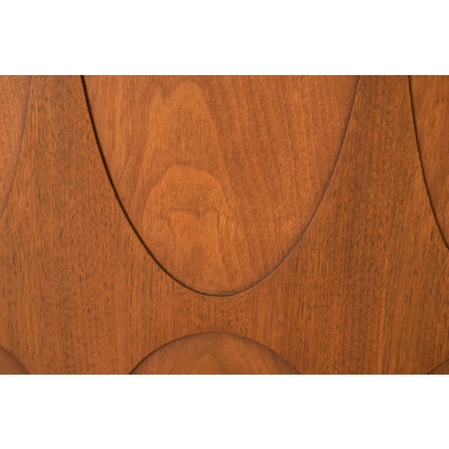Mid Century Modern Broyhill Brasilia Queen Headboard Frame For Sale - Image 9 of 11