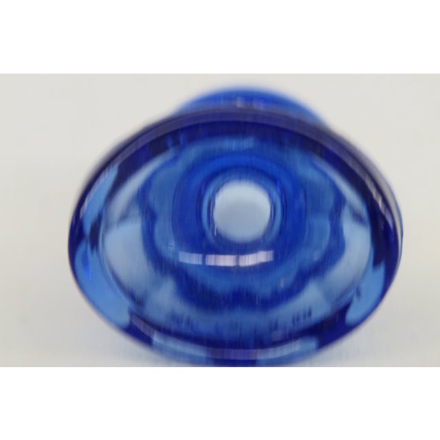 Blue 1950s Wyeth Pharmaceutical Blue Glass Eye Wash Cup by Maryland Glass Corp 4528b For Sale - Image 8 of 12