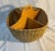Tan Handwoven Wooden and Reed Divided Basket For Sale - Image 8 of 8