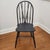 American Vintage Windsor-Style Brace Back Chair Newly Refinished in Carbon Grey For Sale - Image 3 of 12