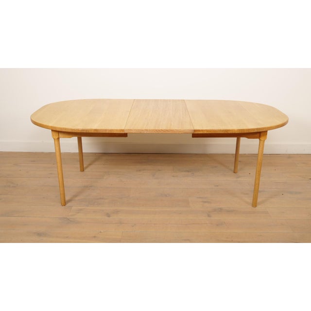 Wood Vintage Oval Extendable Dining Table in Oak, 1960s For Sale - Image 7 of 18
