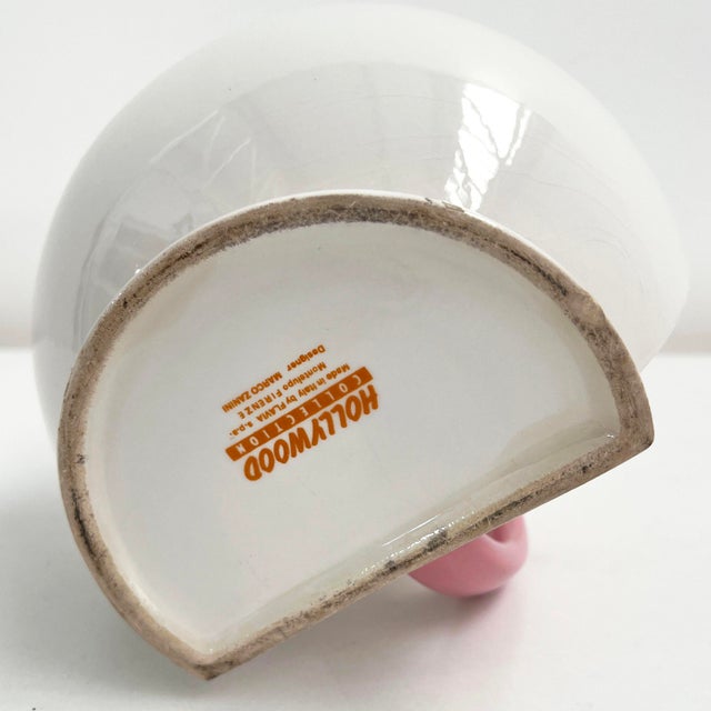 Bitossi Pink Hollywood Series Water Jug by Marco Zanini for Bitossi, 1980s For Sale - Image 4 of 11