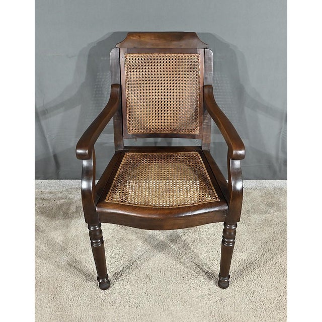 Louis Philippe Style Hairdressers Armchair in Beech, Early 20th Century For Sale - Image 3 of 18