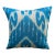 1990s Handmade Silk Ikat Square Pillow Cover For Sale