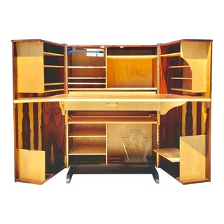 Mid-Century 'Magic Box' Rosewood Hideaway Desk by Mummenthaler + Meier For Sale