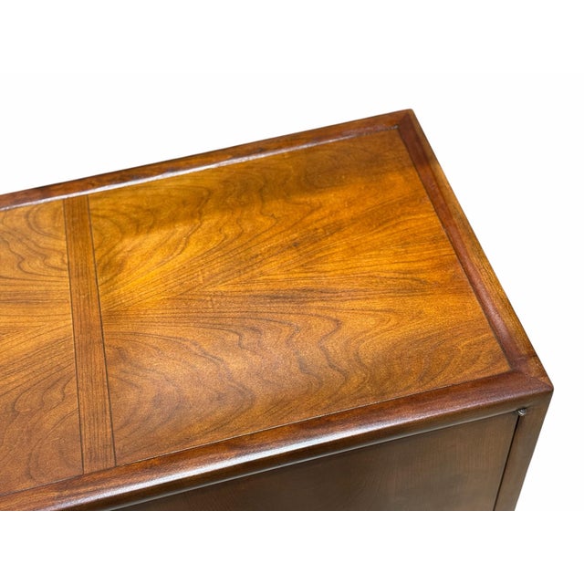 Wood 1950s Michael Taylor for Baker - Credenza Cabinet - New World Collection - Walnut For Sale - Image 7 of 10