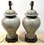 Wood Pair of Deft-Style Chinoiserie Urn Lamps with Banner-Bearer Decoration For Sale - Image 7 of 18