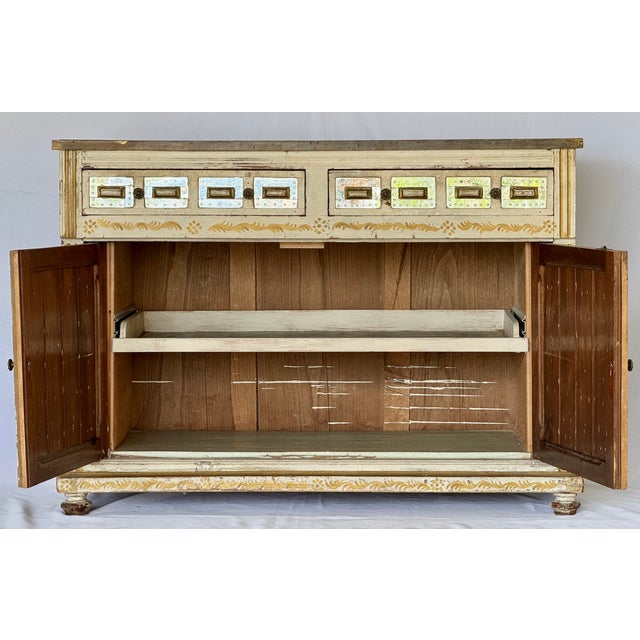 Late 19th Century Anglo Indian Painted Cabinet For Sale - Image 16 of 18