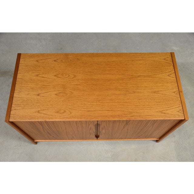 1970s Danish Modern 48” Teak Credenza Cabinet For Sale In Boston - Image 6 of 9