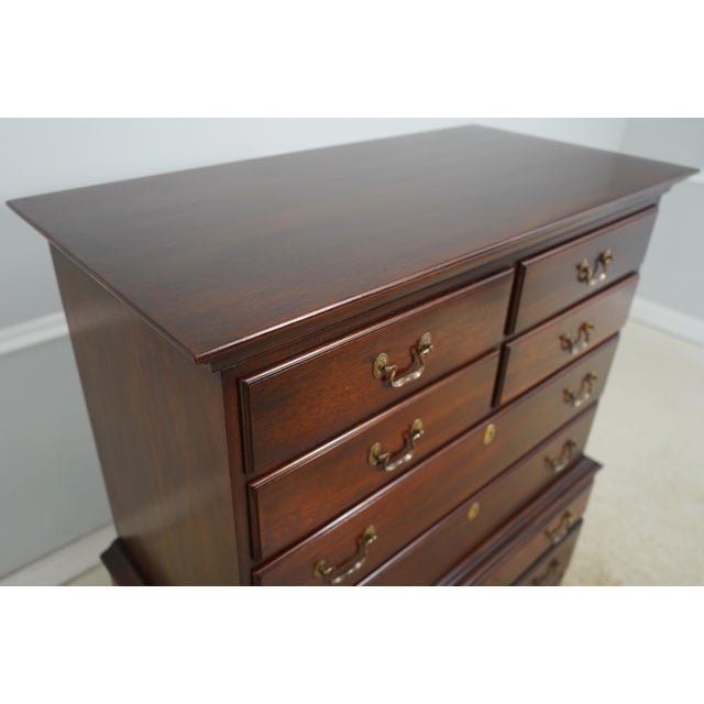 Wood Link Taylor Heirloom Mahogany High Chest For Sale - Image 7 of 16