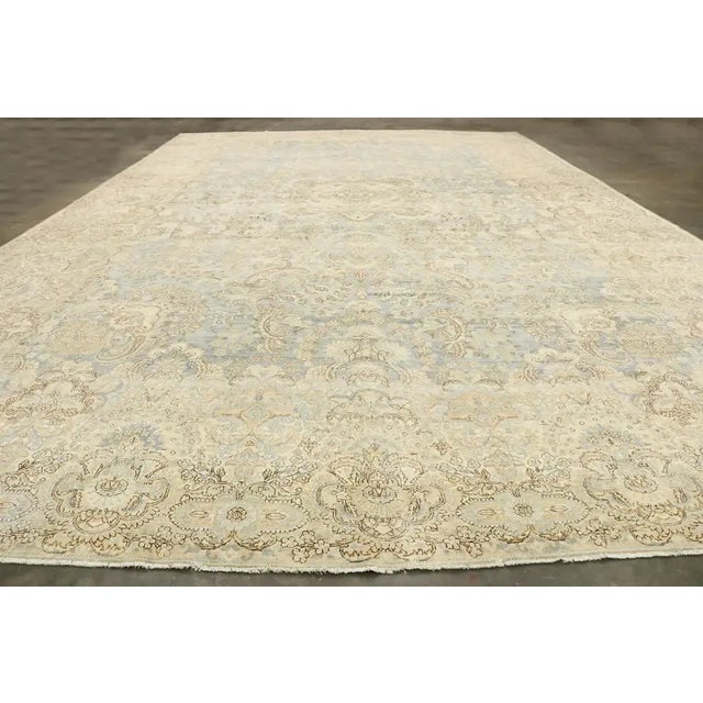 Textile Antique Persian Kerman Rug - 11'00 x 17'01 For Sale - Image 7 of 10