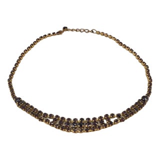 Necklace with Natural Garnets in Sander Jewelry Box, Hannover, Germany, 1960s For Sale