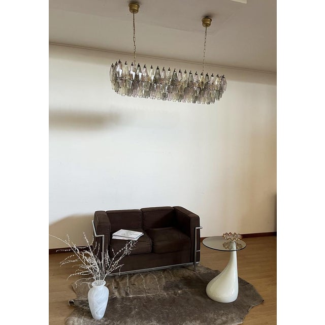 Mid-Century Modern Murano Poliedri Chandelier by Carlo Scarpa, 1990 For Sale - Image 3 of 18