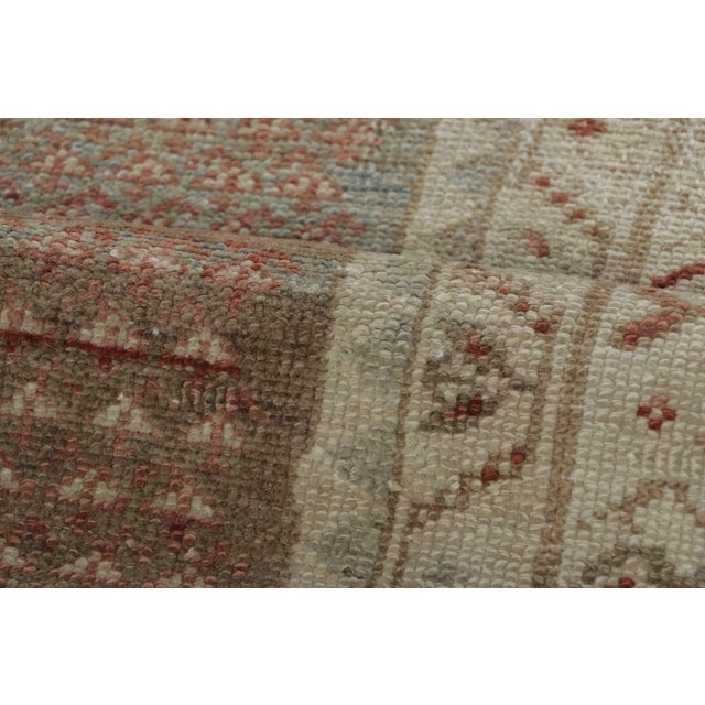 Antique Persian Malayer Rug, in Brown and Red Geometric Patterns - Rug & Kilim For Sale In New York - Image 6 of 7