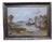 Cottage by the River, 1965, Oil Painting on Board, Framed For Sale
