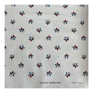 Decors Barbares Feuilles Nina Cotton Fabric- 2 Yards For Sale