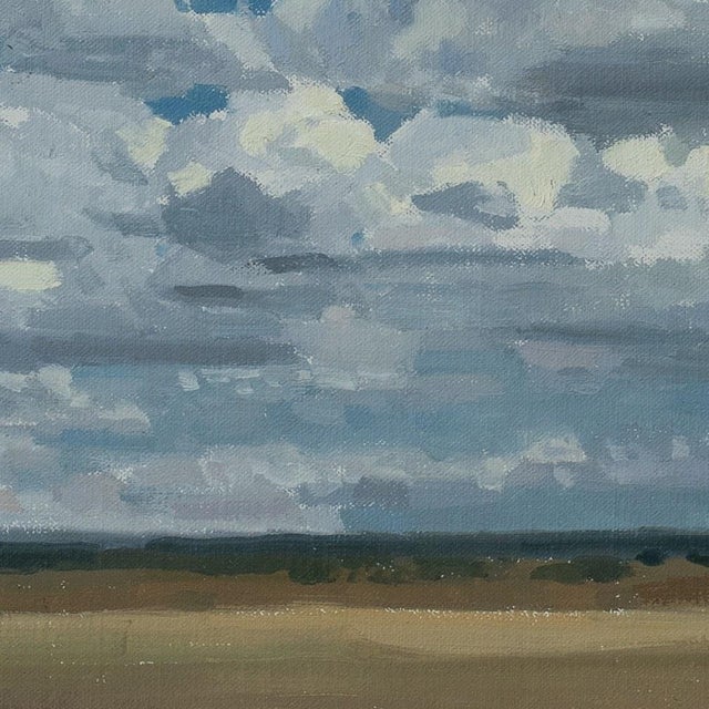 Gathering Form Study by Michael Magrin | Oil on Mounted Linen Landscape With Clouds For Sale In Denver - Image 6 of 10