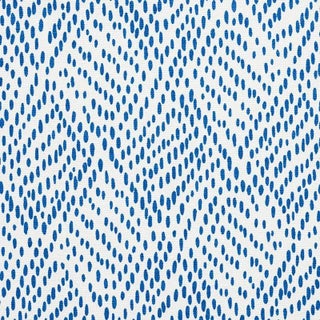 Schumacher Duma Diamond Fabric in Blue For Sale