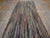 American 1930s Multicolor Stripe Folk Art Antique American Braided Rug 4'6" X 11'6" Wool Carpet For Sale - Image 3 of 13