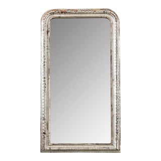 French 19th Century Louis Philippe Silver Gilt Mirror For Sale