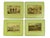 Mid 20th Century Mid 20th Century English Lacquered Wood and Print Table Placemats Trivets and Coasters Set - 21 Pieces For Sale - Image 5 of 11