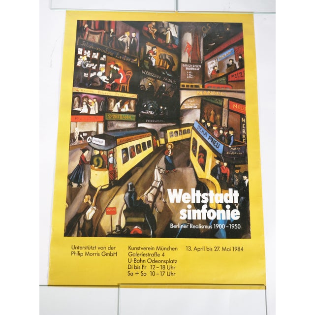 Berlin Realist World City Symphony Poster, Munich, 1984 For Sale - Image 9 of 9