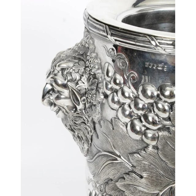 Silver Plated Wine Coolers from Hawksworth, Eyre & Co, 19th Century, Set of 2 For Sale - Image 10 of 18