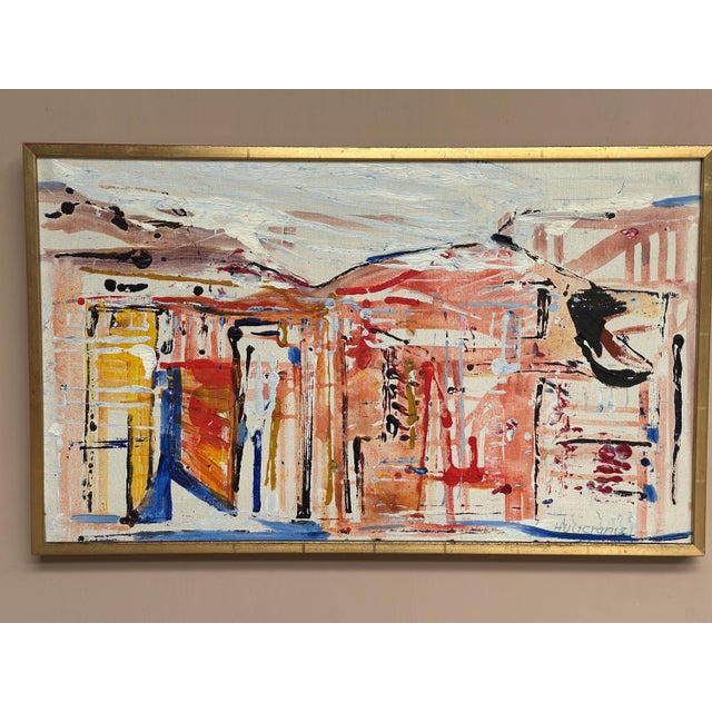 Tore Hultcrantz, Composition, 1960s, Oil on Canvas, Framed For Sale - Image 13 of 18