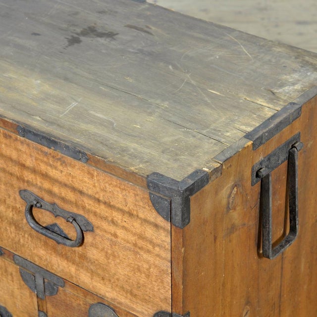 Japanese Tansu Chest of Drawers, 1890s For Sale - Image 14 of 17
