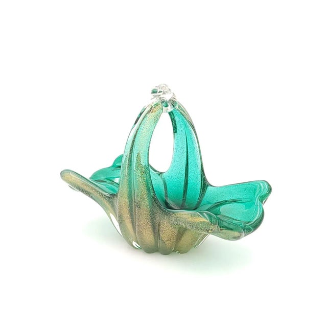 Italian Vintage Murano Style Glass Dish, Italy Circa 1960 For Sale - Image 3 of 7