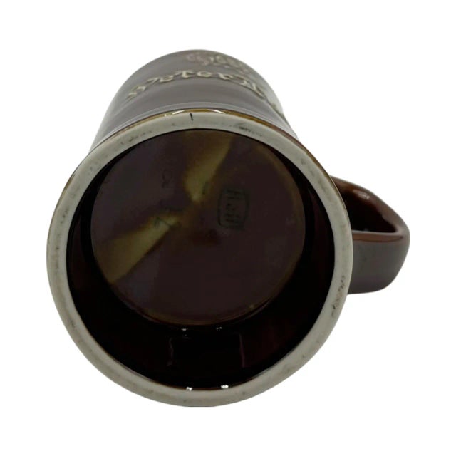 Vintage Peter Luger Steakhouse Nyc Restaurant Brown Ceramic Stein Mug For Sale In Washington DC - Image 6 of 13