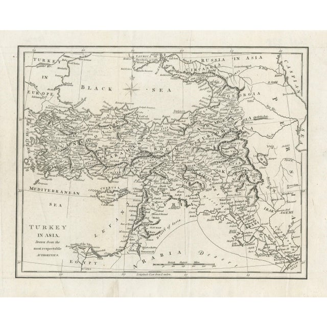Contemporary British School, Map of the Ottoman Empire Turkey in Asia, Syria, and Mesopotamia, 1830 For Sale - Image 3 of 10