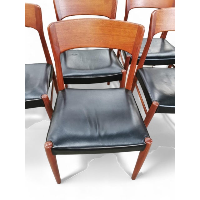 Chair in Teak and Leather by Henning Kjærnulf for KS Møbler, 1960s For Sale - Image 14 of 15