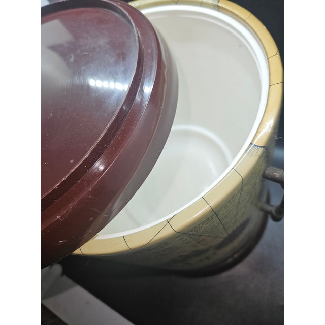Vintage Cera Ice Bucket Features a "Treasure Map" Design For Sale In Washington DC - Image 6 of 8