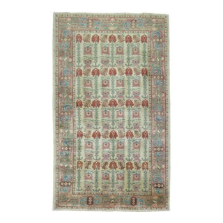 Vintage Zabihi Collection Turkish Anatolian Accent Small Rug - 3'11" x 6'11" For Sale