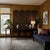 1980s Oriental Rustic Vintage Finish Openwork Geometric 4 Panels Wood Floor Screen For Sale - Image 5 of 10