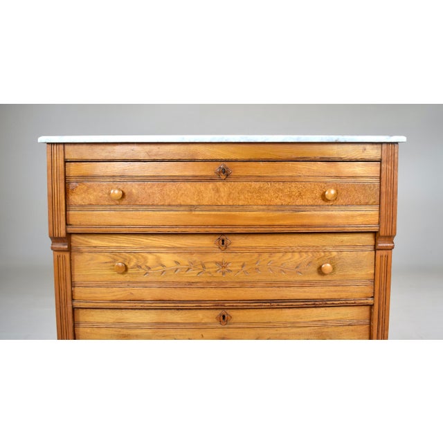 Late Victorian Aesthetic Period Eastlake Cottage Dresser For Sale - Image 4 of 14