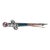 Early 20th Century English Scottish Sterling Silver Dirk Pin With Jasper and Amethyst Glass For Sale