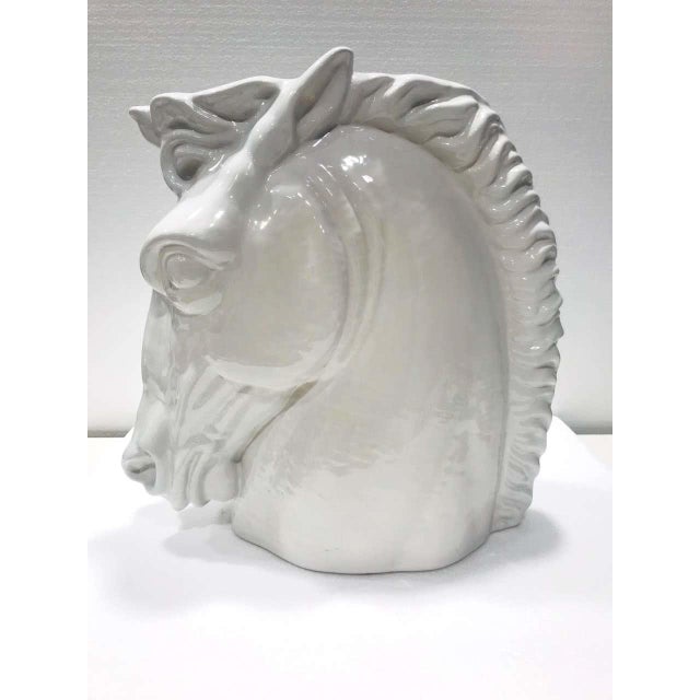 Italian Mid-Century Modern Ceramic Horse Sculpture For Sale - Image 10 of 11