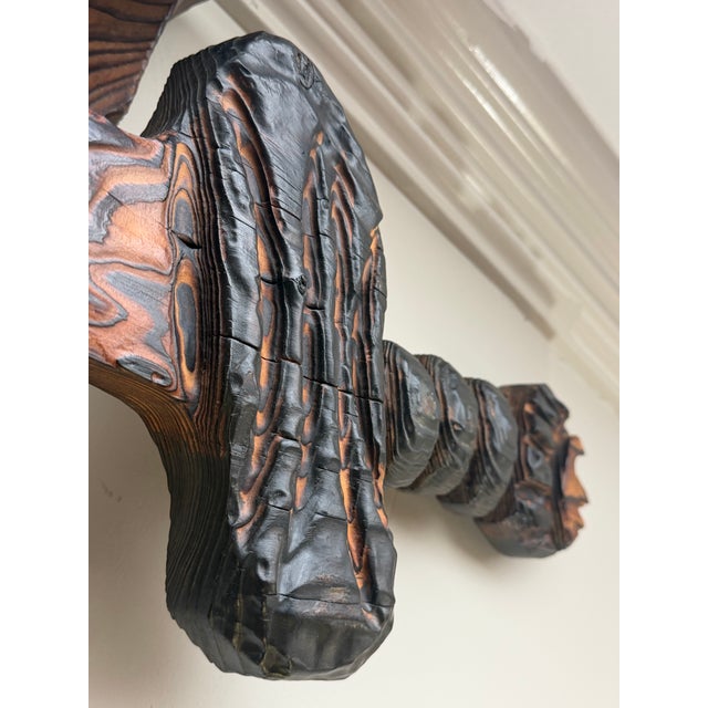 Mid-Century Modern Witco Mid Century Modern Brutalist Carved Wooden Tiki Art Sword 50" For Sale - Image 3 of 4