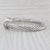 2010s Yurman 1.40ctw Diamond White Agate Cuff Bracelet W/ Pouch Sterling Silver 6.5" For Sale - Image 5 of 8