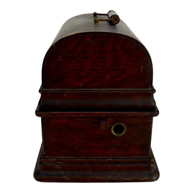 Antique Edison Oak Standard Cylinder Phonograph Model D C1920 For Sale - Image 11 of 14