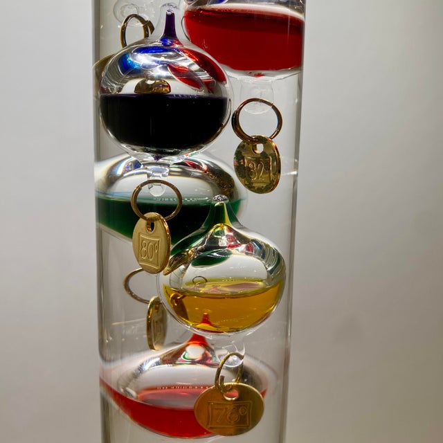 Large Glass Galileo Thermometer 24.5" Tall For Sale In Cincinnati - Image 6 of 8
